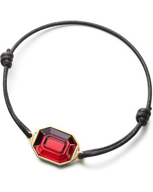 Baccarat Vermeil And Crystal Harcourt Bracelet - Red