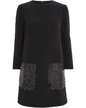 JOSEPH Satin Bixio Mini Dress - Black