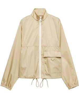 Prada Re-Nylon Blouson Jacket - Natural