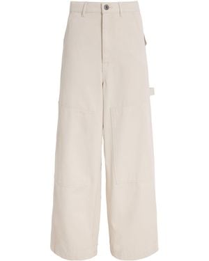 Weekend by Maxmara Cotton Cargo Pants - White
