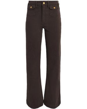 PAIGE Leenah Wide-Leg Jeans - Grey