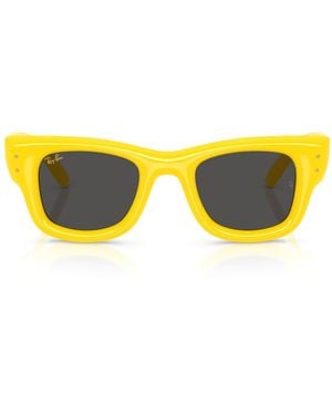 Ray-Ban Nylon Puffer Square Wayfairer Sunglasses - Yellow