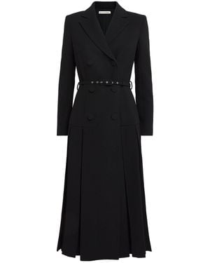 Emilia Wickstead Wool Chaney Midi Dress - Black