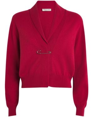 Johnstons of Elgin Cashmere Crathie Cardigan - Red