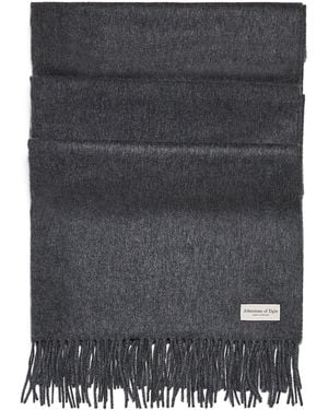 Johnstons of Elgin Cashmere Wide Scarf - Black