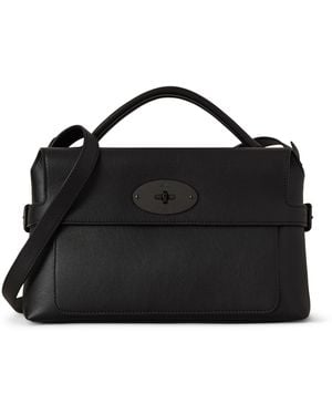 Mulberry Small Leather Stevie Top-Handle Bag - Black