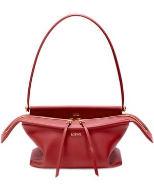 Loewe Small Leather Whisker Shoulder Bag - Red