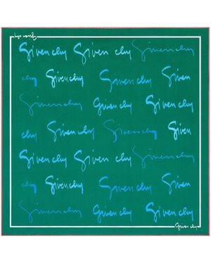 Givenchy Small Silk Signature Scarf - Green