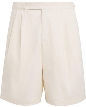 Fred Perry Cotton-Blend Twill Tennis Shorts - White