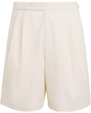 Fred Perry Cotton-Blend Twill Tennis Shorts - White