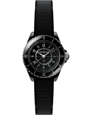 CHANEL Ceramic And Steel J12 Watch - Black
