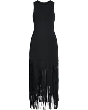 Toccin Margaux Fringe Mini Dress - Black
