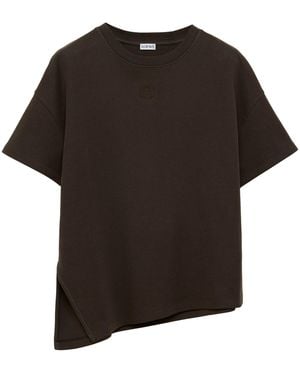 Loewe Asymmetric T-Shirt - Black