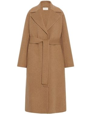 The Row Malika Wool-Blend Coat - Natural