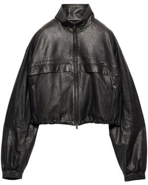 Prada Nappa Leather Jacket - Black