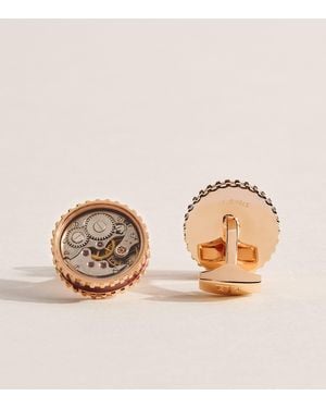 Tateossian Plated Skeleton Gear Cufflinks - Natural