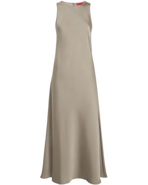 MAX&Co. Satin Sleeveless Midi Dress - Natural