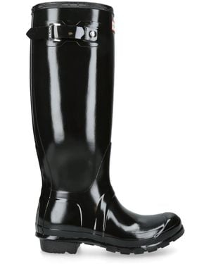HUNTER Original Tall Gloss Wellington Boots - Black