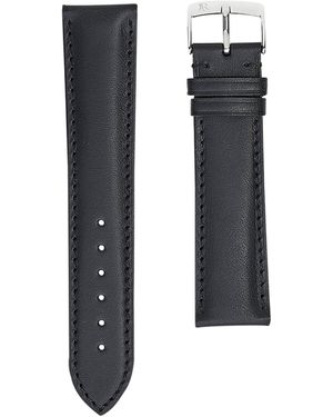 Jean Rousseau Classic 3.5 Vegetable-Tanned Leather Watch Strap - Black