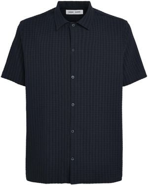 Samsøe & Samsøe Stretch-Cotton Avan Shirt - Blue