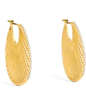 L'Atelier Nawbar And Diamond Cosmic Rays Earrings - Metallic