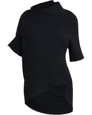 Issey Miyake Asymmetric Life Form Top - Black