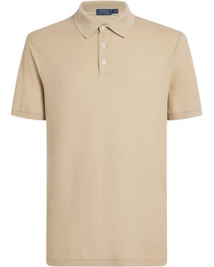 Polo Ralph Lauren Mesh Cotton Honeycomb Polo Shirt - Natural