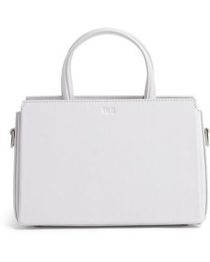TALEL PARIS Medium Leather V2 Tote Bag - White