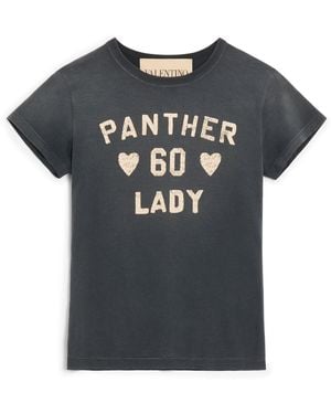 Valentino Cotton Printed T-Shirt - Black