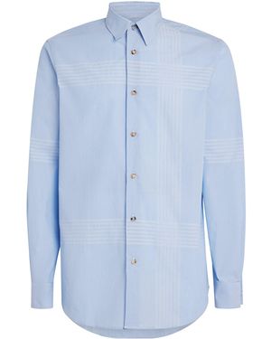 Paul Smith Cotton Check Shirt - Blue