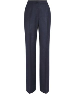 Nomadissem Wool-Blend Tailored Pants - Blue