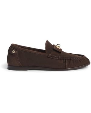 Sandro Suede Loafers - Brown