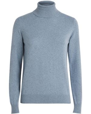 Colombo Cashmere Rollneck Jumper - Blue