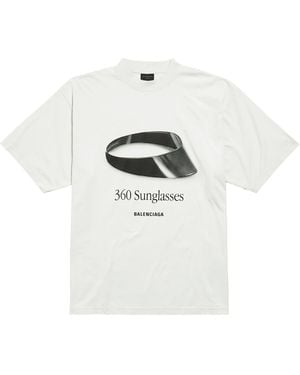 Balenciaga Cotton 360 Sunglasses T-Shirt - White