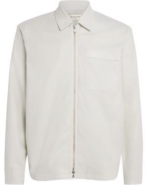 Officine Generale Cotton-Blend Malo Overshirt - White