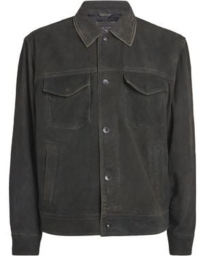 Rag & Bone Goat Suede Jacket - Black