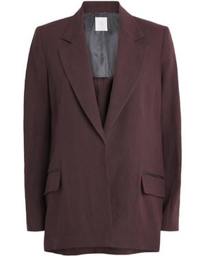 Eleventy Linen Blazer - Brown