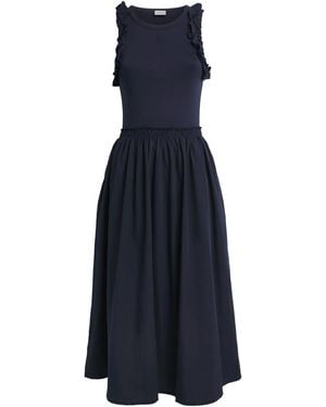 Claudie Pierlot Cotton Ruffled Midi Dress - Blue