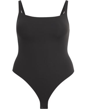 Skims Fits Everybody Square Neck Bodysuit - Black