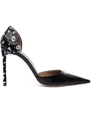 Tom Ford Sequinned Vertigo D'Orsay Pumps 105 - Black