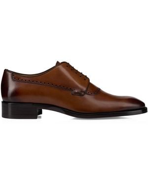 Christian Louboutin Sartoby Calf Leather Derby Shoes - Brown
