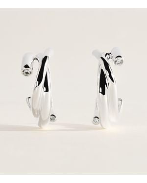 Completedworks Plated Irregular Hoop Earrings - Natural