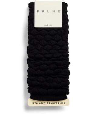 FALKE Wool-Blend Haze Leg-Warmers - Black