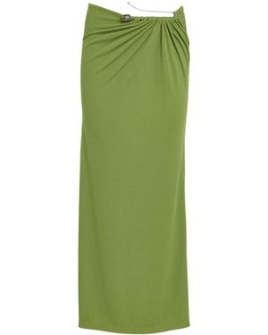 Christopher Esber Pin-Gathered Maxi Skirt - Green