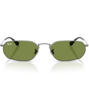 Ray-Ban Rb3947 Metal Irregular Sunglasses - Green