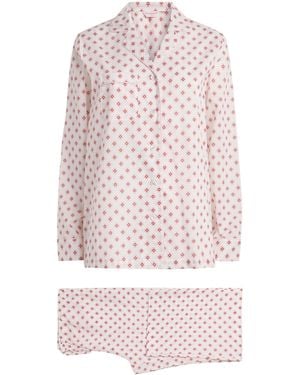 Derek Rose Geometric Nelson Pajama Set - Pink