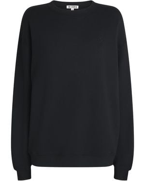 ÉTERNE French Terry Oversized Sweatshirt - Black
