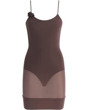 Maygel Coronel Jacinto Mini Dress - Brown