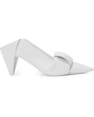 Loewe Lambskin Origami Heeled Mules 70 - Black