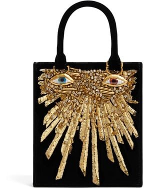 Schiaparelli Mini Velvet Anatomy Jewellery Top-Handle Bag - Black